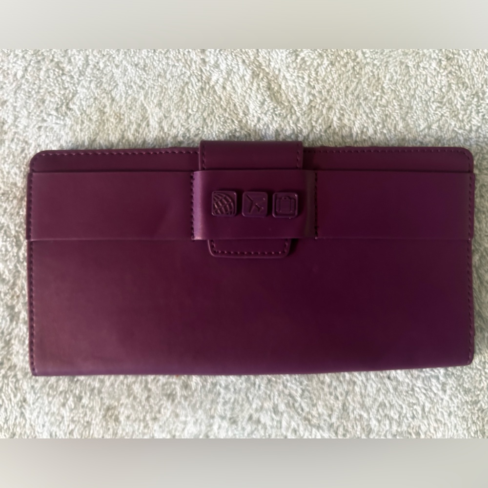 Flight 001 Elegant Purple Travel Wallet